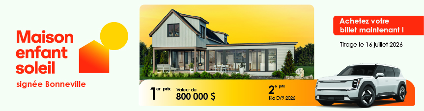 Chaque billet compte ! Faites briller Enfant Soleil !
